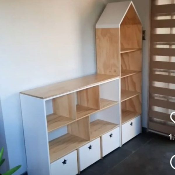 Juguetero modular
Casita
160 x 160 x 35