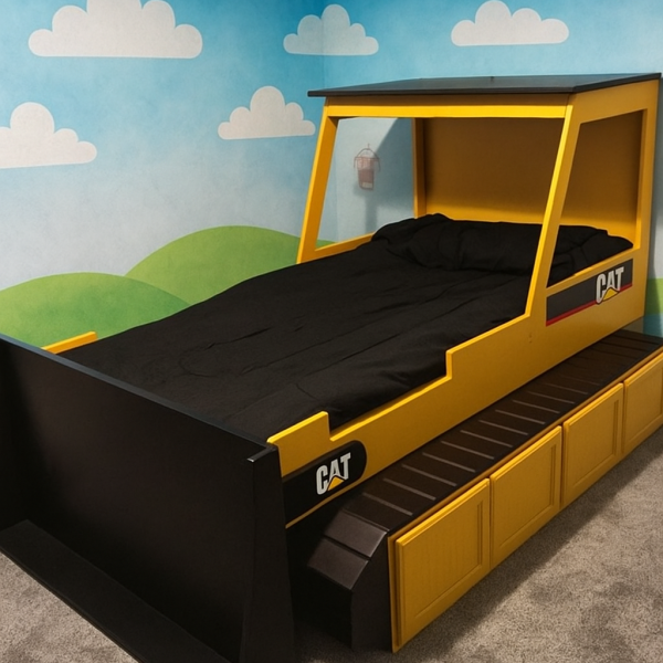 Cama maquinaria con cajones