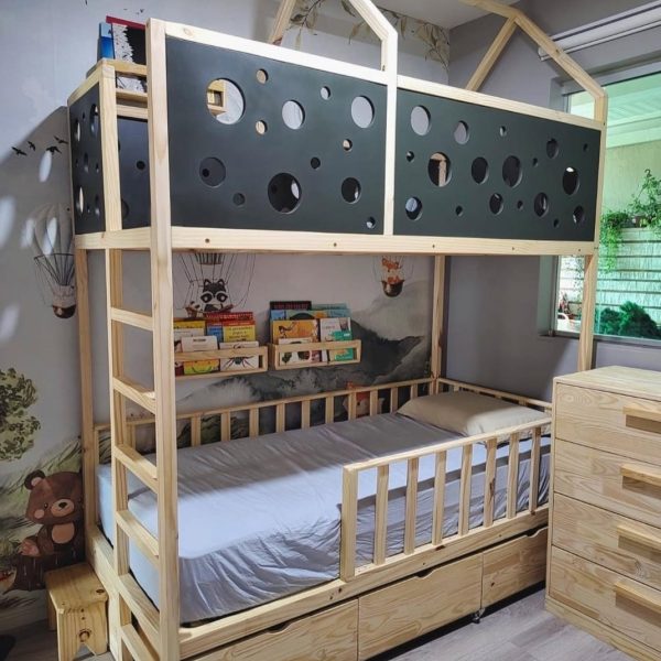 Camarote casita
con cajones