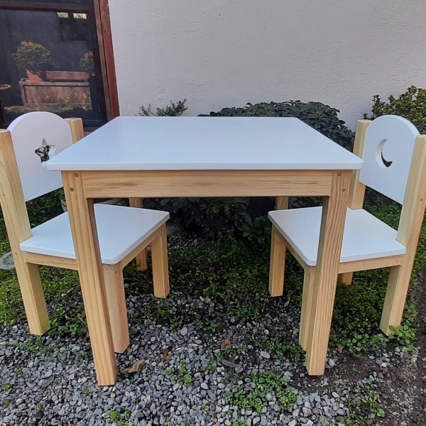 Mesa con 2 sillas
Etapa 1 y 2