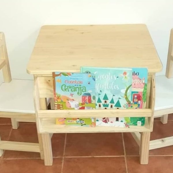 Mesa con librero y 2 sillas
Etapa 2